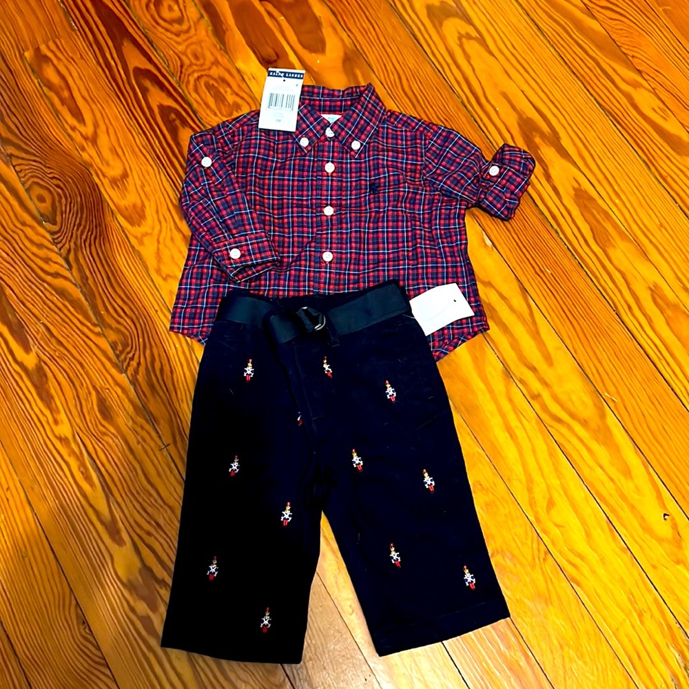 Polo Ralph Lauren Infant Christmas Outfit